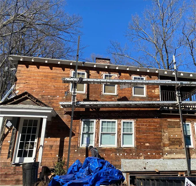 Home Exterior Experts team and work vehicle in Framingham
